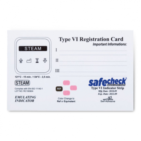 Consumabile medicale - Card autoadeziv pentru inregistrare sterilizare pachet 100 bucati