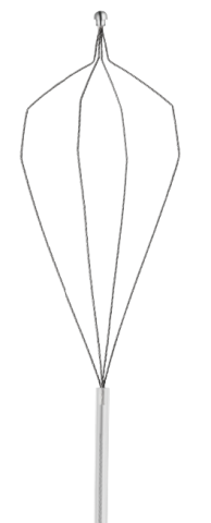 Coșuleț de extracție pentru bronhoscopie din oțel inoxidabil 1.8x1000 mm, deschidere 20 mm - unică folosință [1]