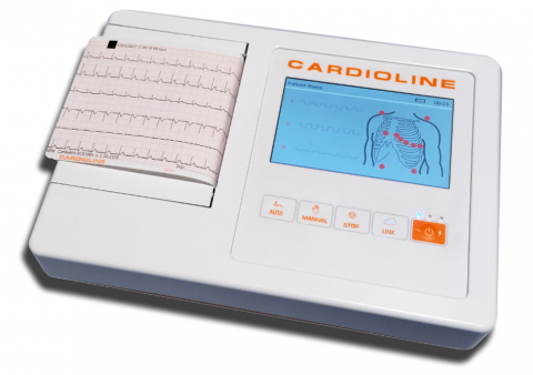 Electrocardiografe - Electrocardiograf 6 CANALE CARDIOLINE Italia