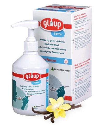 Gloup - gel pentru inghitirea medicamentelor - Gloup FORTE Vanilie - Gel 500 ml