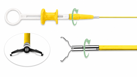 Hemoclipuri endoscopice - Hemoclip preîncărcat cu clip, rotabil, deschidere 17 mm , unică folosință