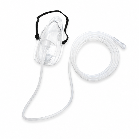 Filtre si alte accesorii pentru concentratoare de oxigen - Mască de oxigen pentru concentrator, adulți, cu tub 150 cm