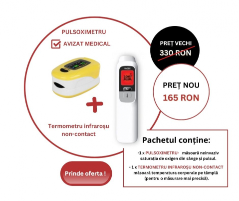 Pulsoximetre - Oferta pulsoximetru si termometru infrarosu non contact