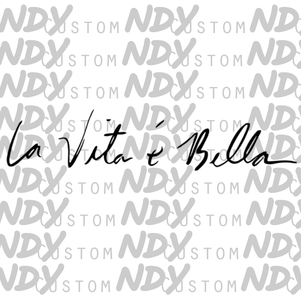Sticker La Vita E Bella