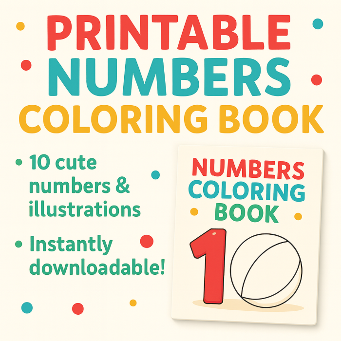 Carte Digitală de colorat educativă cu numere (Engleza) [5]