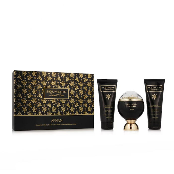 Afnan - Suvenir Desert Rose, dama, set 3 piese ( apa de parfum, gel de dus, lotiune de corp), 100 ml [1]