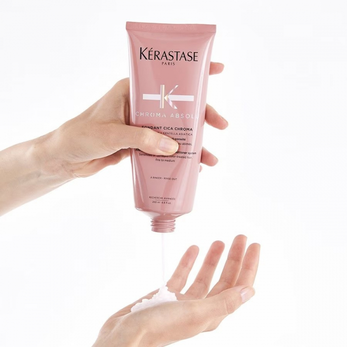 Balsam pentru par vopsit, Kerastase, Chroma Absolu Fondant Cica Chroma, 200ml [3]