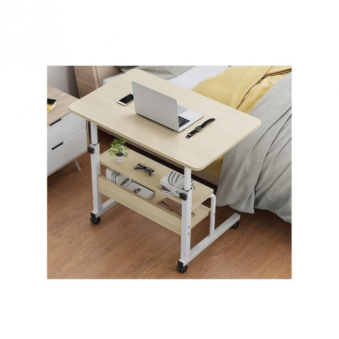 Birou, NEP STORE, Inaltime ajustabila, 80x40x90cm, Portabil, Bej [3]
