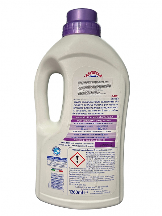 Chanteclair Detergent Lichid Rufe Lavandă 1260 ml – 28 de Spalari [2]