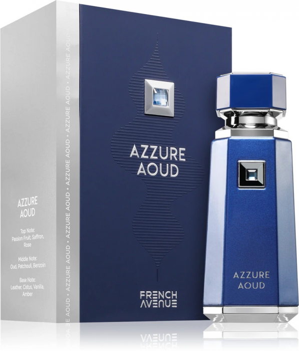French Avenue - Azzure Aoud, apa de parfum, barbati, 100 ml [1]