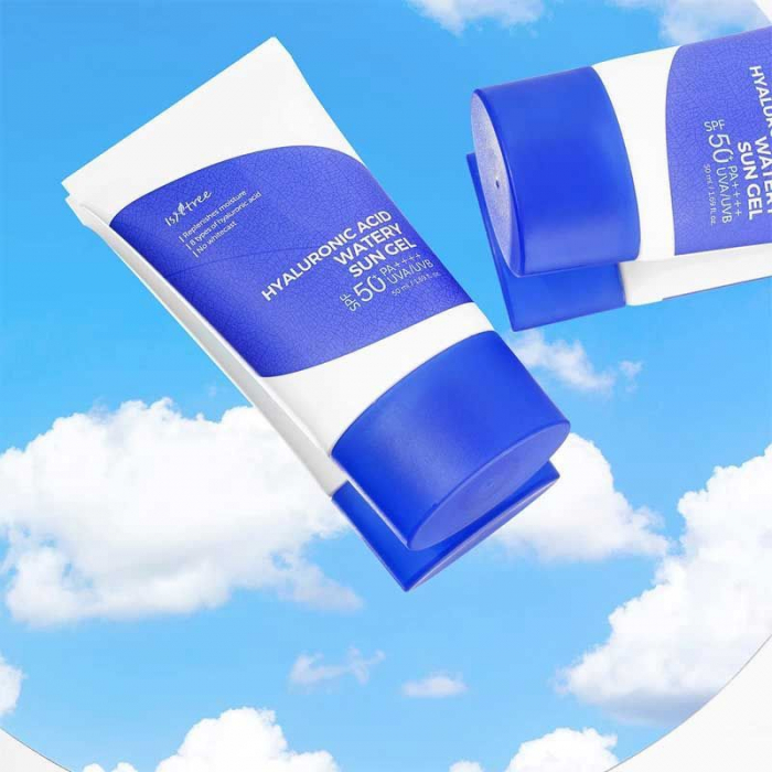 IsnTree-Crema tip gel de protectie solara 50+ cu acid hialuronic, 50ml [4]