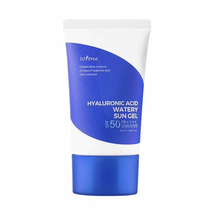 IsnTree-Crema tip gel de protectie solara 50+ cu acid hialuronic, 50ml [1]