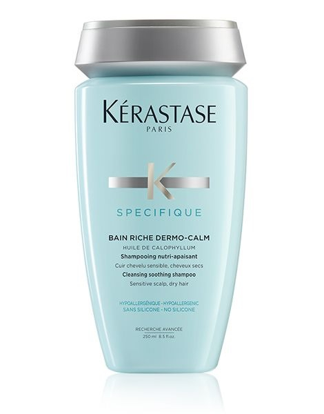Kerastase Specifique Bain Riche Dermo-Calm, sampon profesional pentru scalp sensibil si par uscat, 250 ml [1]