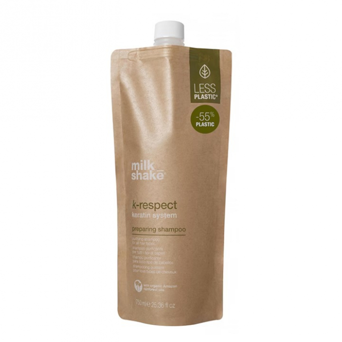 Milk Shake, K-Respect Keratin System Preparing - sampon purificator, 750 ml [1]