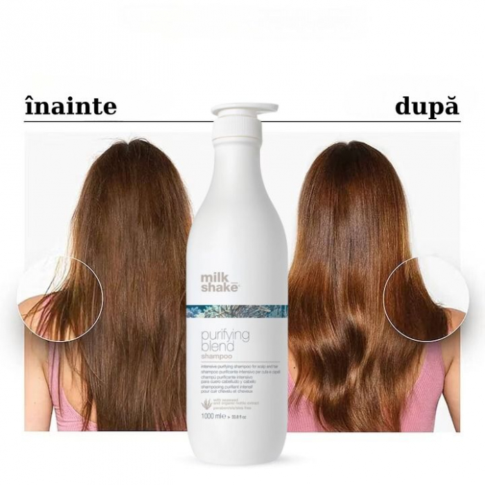 Sampon pentru par gras, Milk Shake, Purifying Blend Shampoo, 1000ml [2]