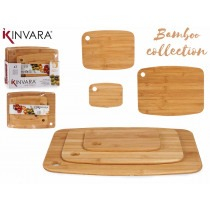 Set 3 tocatoare de bucatarie Kinvara, Bambus, 19 x 14 cm / 28 x 22 cm / 36,5 x 28 cm [1]
