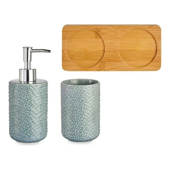 Set de baie din ceramică gri (2 buc) [2]