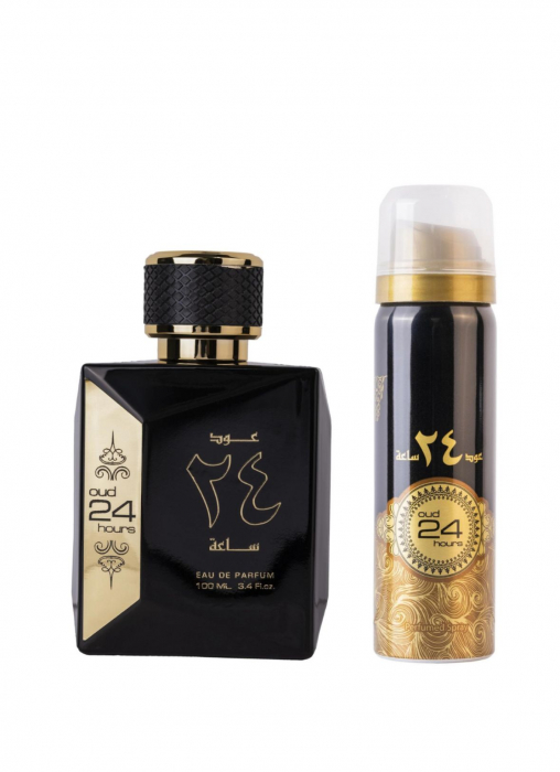 SET Oud 24 Hours, Ard Al Zaafaran, unisex, Apa de parfum 100 ml + Deo 50 ml [2]