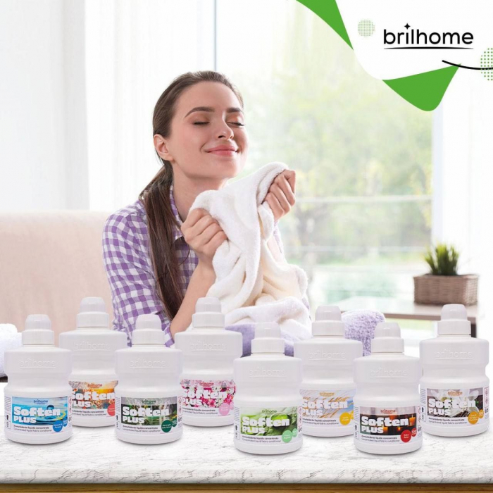 SOFTEN PLUS ‘INIMĂ DE VANILIE ȘI FLORI DE AUR’ – Balsam de rufe lichid concentrat BRILHOME 500 ML [2]
