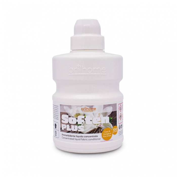 SOFTEN PLUS ‘INIMĂ DE VANILIE ȘI FLORI DE AUR’ – Balsam de rufe lichid concentrat BRILHOME 500 ML [1]