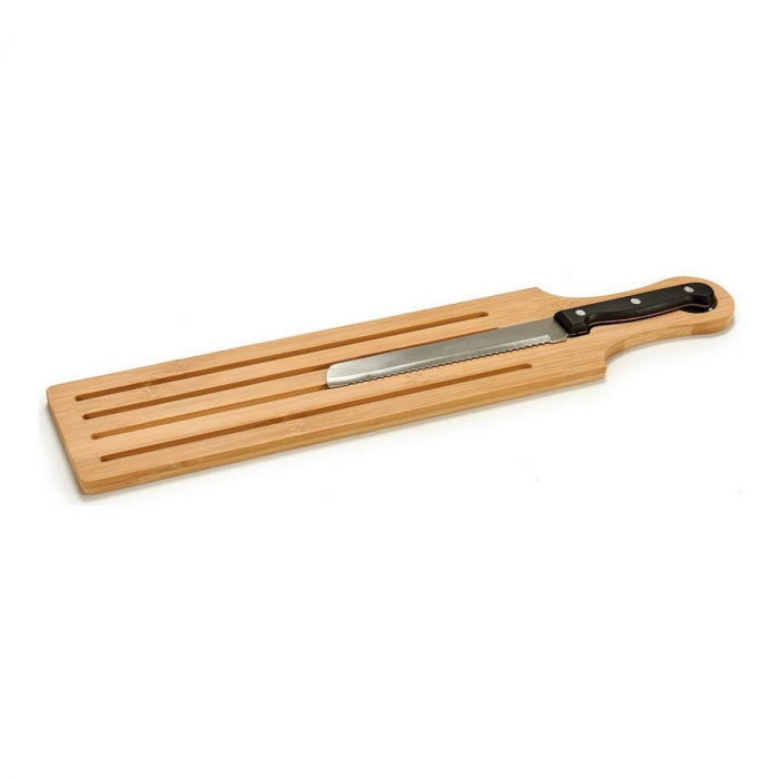 Suport pentru feliat paine cu spatiu stocare firmituri, 50x11,2x2,5cm , cutit feliere inclus [1]
