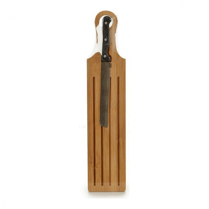 Suport pentru feliat paine cu spatiu stocare firmituri, 50x11,2x2,5cm , cutit feliere inclus [2]