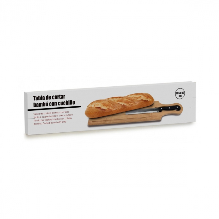 Suport pentru feliat paine cu spatiu stocare firmituri, 50x11,2x2,5cm , cutit feliere inclus [3]