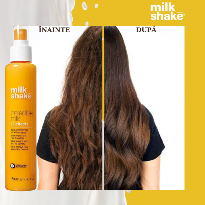 Tratament Leave-in 12 efecte pentru par deteriorat Milk Shake Leave-in Incredible Milk, 150 ml [3]