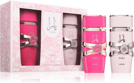 Parfumuri dama - Lattafa - GIFT SET YARA 5th ANNIVERSARY, apa de parfum, dama, 2PC x 100ml
