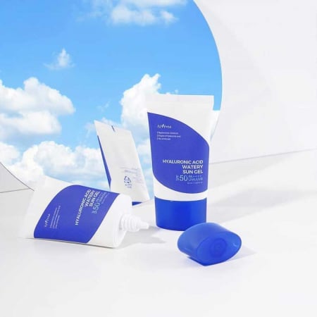 IsnTree-Crema tip gel de protectie solara 50+ cu acid hialuronic, 50ml [2]