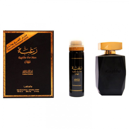 Parfumuri - Lattafa - Raghba For Man, apa de parfum + deodorant, barbati, 100 ml