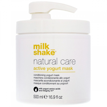 Milk Shake - Milk Shake-Natural Active Yogurt, masca hidratanta pe baza de iaurt pentru parul natural sau vospit, 500ml