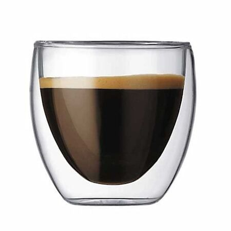 Pahar sticla termorezistenta cu pereti dubli, ESPRESSO, Vivalto, 100ml [1]