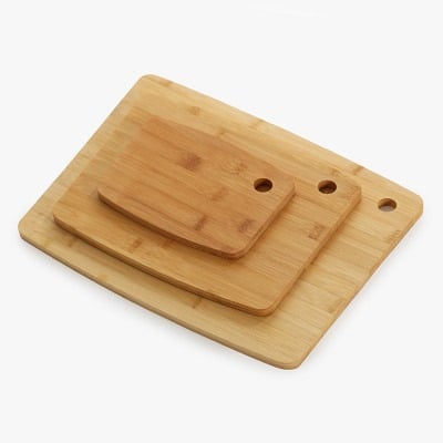 Set 3 tocatoare de bucatarie Kinvara, Bambus, 19 x 14 cm / 28 x 22 cm / 36,5 x 28 cm [1]
