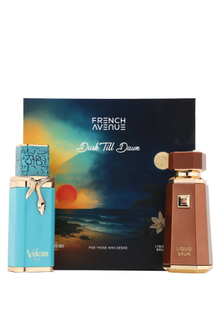 Parfumuri - Set French Avenue - Dusk Till Dawn, unisex, 2 x 100 ml, Vulcan Feu + Liquid Brun