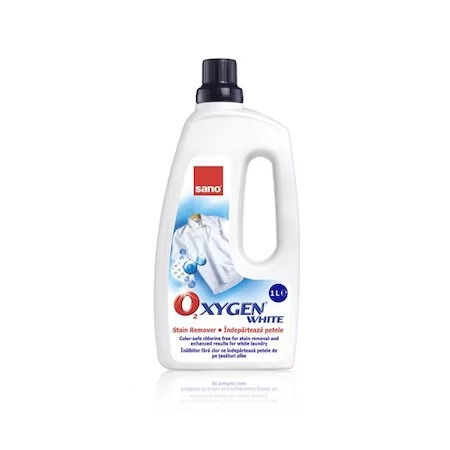 Sano - Solutie pentru indepartarea petelor, Sano, Oxygen White, 1l