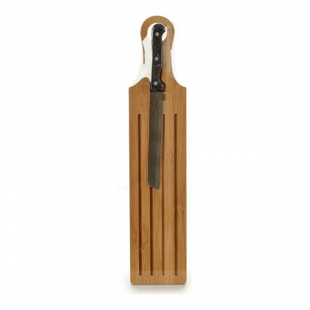 Suport pentru feliat paine cu spatiu stocare firmituri, 50x11,2x2,5cm , cutit feliere inclus [1]