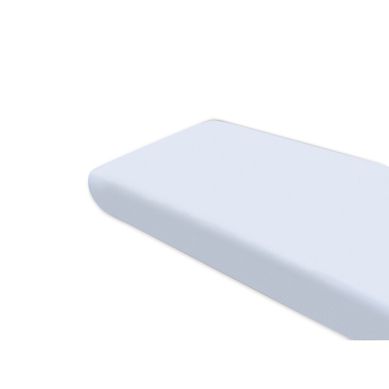 Lenjerii, baldachine, aparatoare - Cearceaf cu elastic, MimiNu, Pentru pat 160x80 cm, Din bumbac certificat Oeko Tex Standard 100, Colectia Royal, Blue