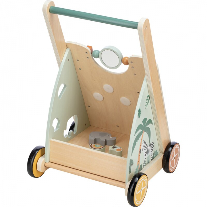 Antepremergator cu multiple activitati, Din lemn, My First Steps, 31.8 x 26.5 x45.5 cm, Free2Play, Safari [5]