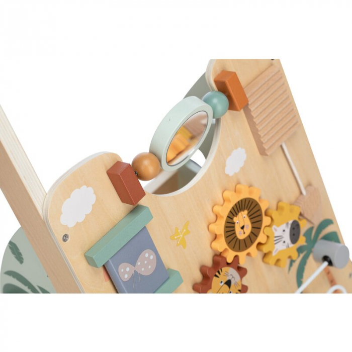 Antepremergator cu multiple activitati, Din lemn, My First Steps, 31.8 x 26.5 x45.5 cm, Free2Play, Safari [3]