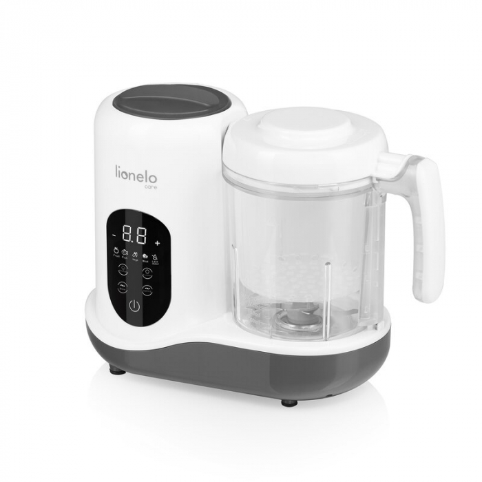 Aparat de gatit, Lionelo, BabyMenu, 5 in 1, Cu functii de gatire la abur, dezghetare, amestecare, incalzire si sterilizare, Cu recipient din tritan, Include meniu cu retete, Personalizare setari, Alb [7]