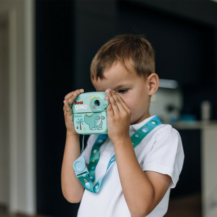 Aparat foto copii cu printare instant, Free2Play, Camere duale fata-spate, Cadre distractive, Cu 6 filtre, Unicorn [9]