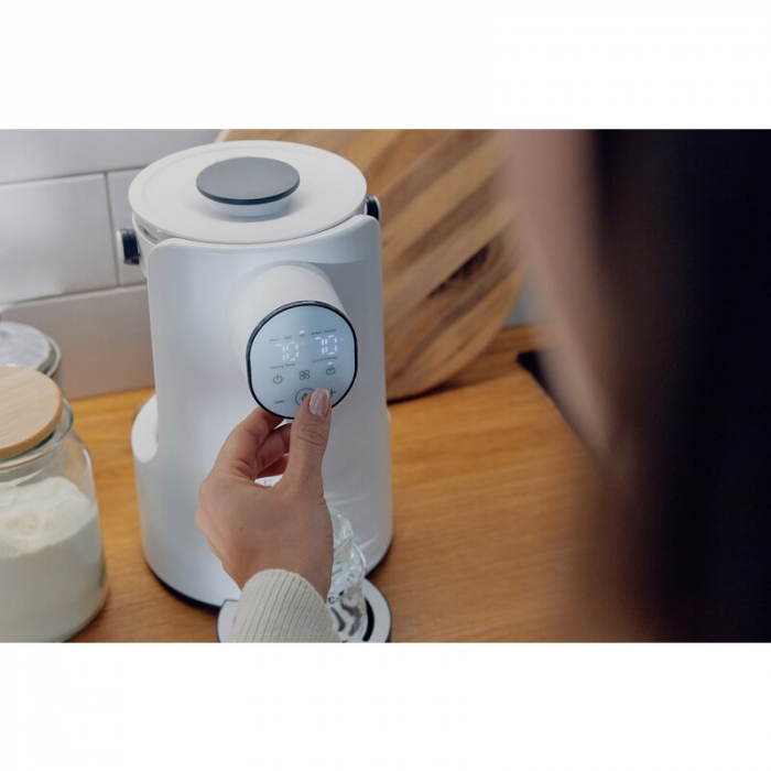 Aparat pentru incalzirea si declorizare apei, Lionelo, Babypresto, Pentru prepararea laptelui praf, Functie de incalzire si dozare a apei, Cu afisaj digital LED, Cu rezervor de 2 L, Alb [32]