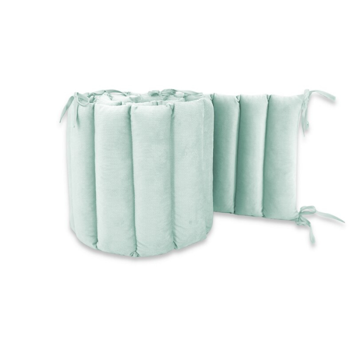 Aparatoare pentru patut, MimiNu, Tip panou, Pentru patut, Lungime 180 cm, Din catifea, Cold Mint [2]