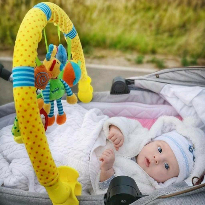 Arcada universala cu jucarii din plus, Pentru landou, Carucior, Scaun de masa, Patut, Baby Mix, Cloud [6]