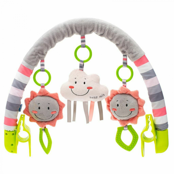 Arcada universala cu jucarii din plus, Pentru landou, Carucior, Scaun de masa, Patut, Baby Mix, Cloud [1]