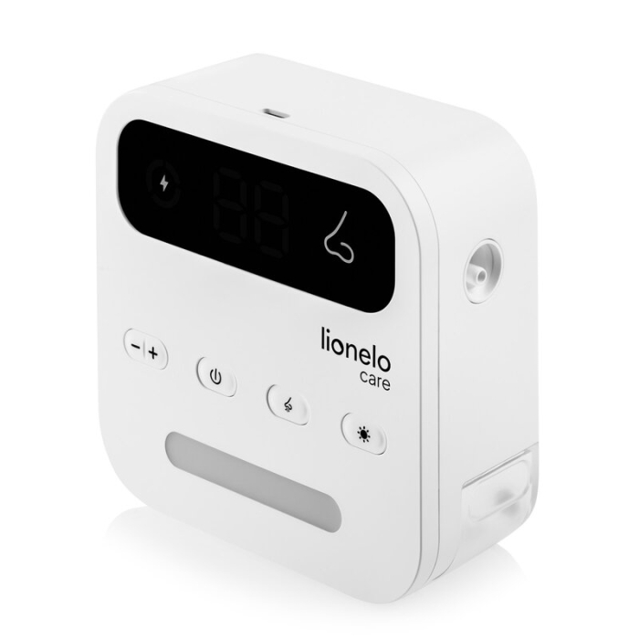 Aspirator nazal electric, Lionelo, Babyair Flow, Multifunctional, 9 trepte de aspirare, Functionare wireless pana la 2.5 h, Silentios, Functie de lampa, 3 varfuri din silicon, Perie de curatare inclus [7]