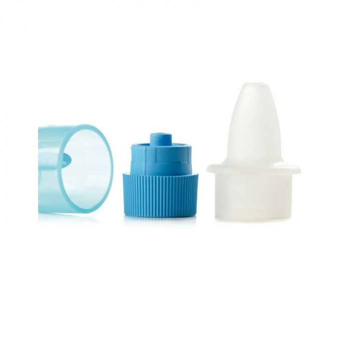 Aspirator nazal, Jane, Manual, Pentru copii, Cu filtru dublu detasabil si lavabil, 0 luni+, Albastru [2]