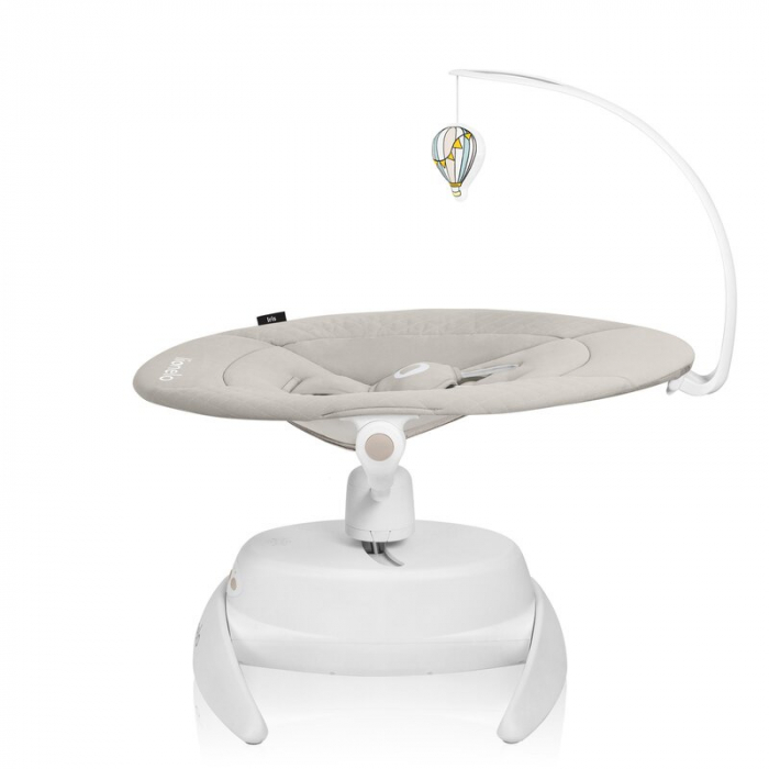 Balansoar, Lionelo, Iris, 2 in 1, Rotire 360 grade, Electric, Cu 3 moduri de leganare, Cu 5 trepte de viteza, Cu 3 pozitii de inclinare, 12 melodii, Silentios, Pana la 9 kg, Bej [11]