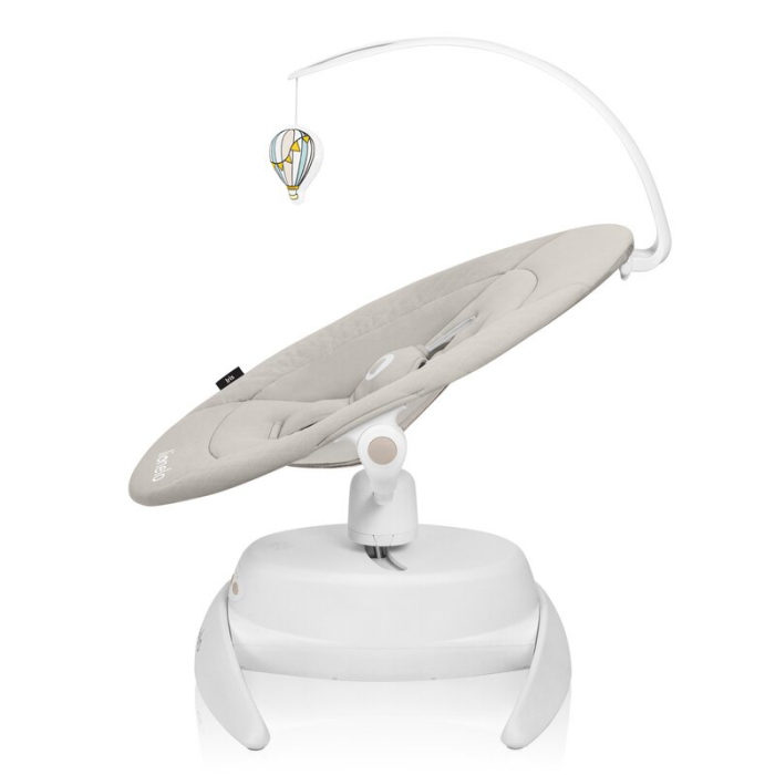 Balansoar, Lionelo, Iris, 2 in 1, Rotire 360 grade, Electric, Cu 3 moduri de leganare, Cu 5 trepte de viteza, Cu 3 pozitii de inclinare, 12 melodii, Silentios, Pana la 9 kg, Bej [9]
